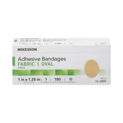 McKesson Oval Adhesive Bandages, Flexible Fabric