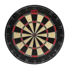 ESPN Dart Board Includes 6 Steel Tip Darts, Bristle Dartboard with Scoreboard (ES-DT240.EXv24)