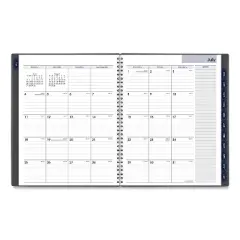 DayMinder Academic Weekly/Monthly Desktop Planner, 11 x 8.5, Charcoal Cover, 12-Month (July to June): 2025 to 2026