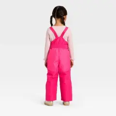 Toddler Girls' Solid Snow Bib - Cat & Jack&trade; Pink