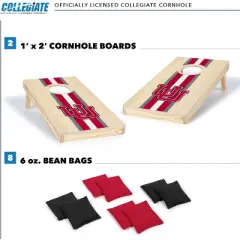 NCAA Utah Utes 1'x2' Wood Cornhole Set