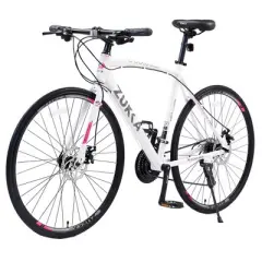 Hybrid Bikes, Sport Bike With Aluminum Wheels, TEC Chains, 700x25C High-performance Tires, Front And Rear Disc Brakes