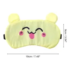 Unique Bargains Durable Funny Eye Mask Yellow 1 Pc