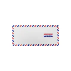 JAM Paper #10 Airmail Envelopes 4.125 x 9.5 White A35532I
