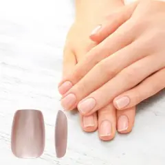 Unique Bargains Women's Full Coverage Nails Tips XS Pink 1 Pc