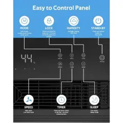 ZAFRO Dehumidifiers , 45 Pints (50 Pint Under 90&iexcl;&atilde;F/90% RH) Dehumidifier with Auto Defrost, 4L Water Tank, 3 Colors LED Light, White