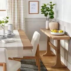 Pedestal Wood Console Table - Natural - Hearth & Hand&trade; with Magnolia