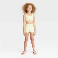 Girls' 3pc Surf Swimwear Set - art class&trade; Lime Green