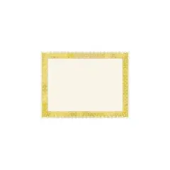 Gartner 8.5" x 11" Certificates Ivory/Gold 15/Pack 487916
