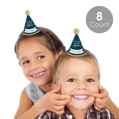 Big Dot of Happiness Twinkle Twinkle Little Star - Mini Cone Baby Shower or Birthday Party Hats - Small Little Party Hats - Set of 8