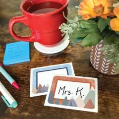 Teacher Created Resources&reg; Moving Mountains Name Tags/Labels Multi-Pack, 36 Per Pack, 6 Packs