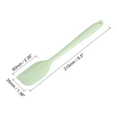 Unique Bargains Heat-resistant Silicone Spatula Spoon for Baking Cooking Mixing 8.5&rdquo; Cyan 1 Pc