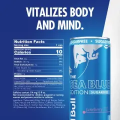 Red Bull Sugarfree Sea Blue Edition Energy Drink - 12 fl oz Can