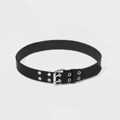 Kids' Belt with Silver Grommets - art class&trade; Black