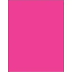 Tape Logic Rectangle Laser Labels 8 1/2" x 11" Fluorescent Pink 100/Case (LL185PK)