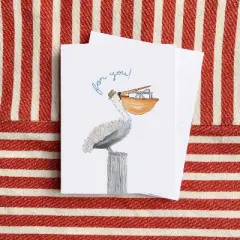 Birthday Greeting Card Pack (3ct) "For You Pelican" by Ramus & Co