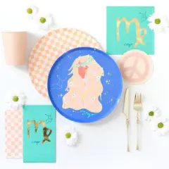 Jollity & Co. - Zodiac Virgo Dinner Plates - Pack of 8 Dinner Plates