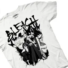Mens Bleach Manga Anime T-Shirt - Bleach Ichigo Kurosaki Mens Fashion Shirt - Bleach Tee (White, X-Large)