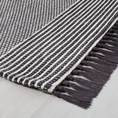 Textured Border Stripe Area Rug - Hearth & Hand&trade; with Magnolia