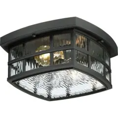 Quoizel Lighting Stonington 2 - Light Flush Mount in  Mystic Black