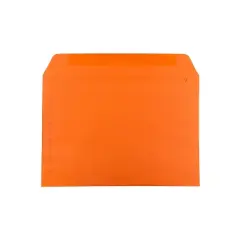 JAM Paper 9 x 12 Booklet Colored Envelopes Orange Recycled 25/Pack (5156772)