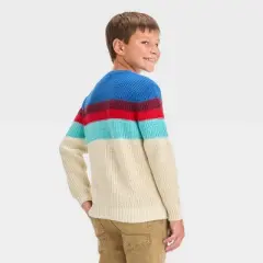 Boys' Colorblock Pullover Sweater - Cat & Jack&trade; Blue