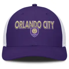 MLS Orlando City SC Structured Mesh Back Hat: Cotton, Snap Closure, Tagless Design