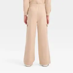 Girls' Fleece Cargo Pants - art class&trade;