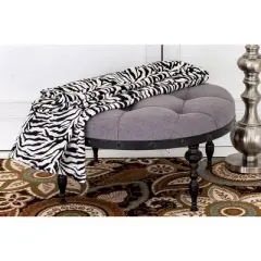 Home Mart Goods Queen Size Ultra Soft Micro Plush Flannel Bed Zebra Skin Print Blanket