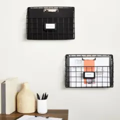 Juvale 4 Pack Black Plastic Clipboards with Low Profile Clip, 12.4 x 8.9 Horizontal Lap Clip Boards with Landscape Layout