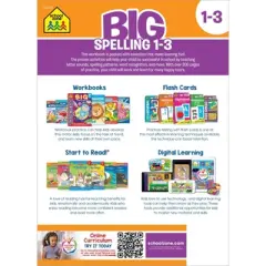 School Zone Big Spelling 1-3 Workbook - (Paperback)