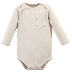 Hudson Baby Infant Boy Cotton Long-Sleeve Bodysuits 5pk, Little Bear