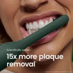 quip Ultra EasyClick Brush Pod Sonic Electric Toothbrush Heads - Black - 2pk