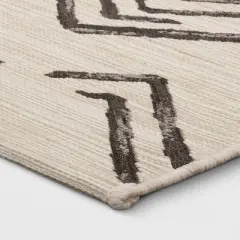 7' x 10' Peaks Outdoor Rug Gray/Cream - Project 62&trade;
