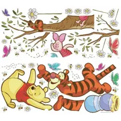 Winnie The Pooh Swinging For Honey Peel and Stick Giant Wall Decal