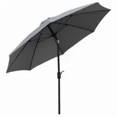 Four Seasons Courtyard 9 Foot Crank Lift Auto Tilt System Patio Umbrella