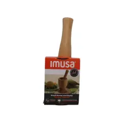 IMUSA Small Bamboo Mortar and Pestle