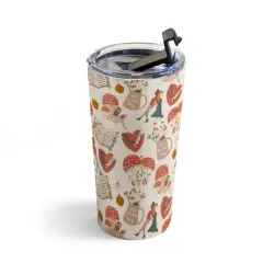 Dash and Ash Woodland Friends Travel Mug 20 oz Stainless Steel Travel Mug - Deny Designs