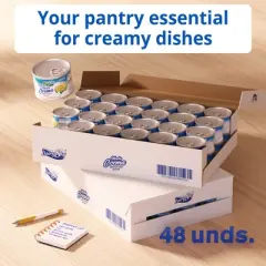 DairySky Media Crema Table Cream &ndash; 6 oz Can | 48 Pack Case | Made with Filled Milk