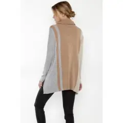 J CASHMERE Women's 100% Pure Cashmere Cocoon Dolman Sleeve Cowlneck Sweater