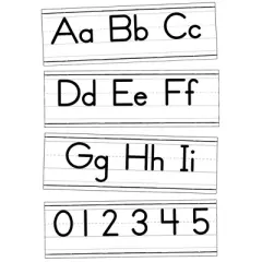 Carson Dellosa Education Farmhouse Alphabet Line: Manuscript Bulletin Board Set, 52 Pieces