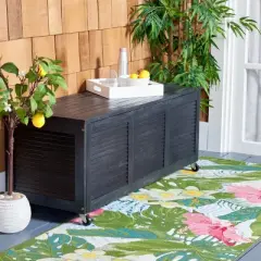 Elina 47.2 Inch L Outdoor Cushion Deck Box  - Safavieh