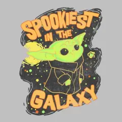 Women's Star Wars The Mandalorian Halloween Grogu Spookiest in Galaxy T-Shirt