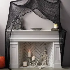 36' Jumbo Eerie Fabric Black Halloween Decorative Prop - Hyde and EEK! Boutique&trade;