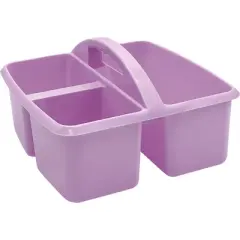 Teacher Created Resources&reg; Plastic Storage Caddy, Lavender, Pack of 6