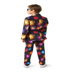 Suitmeister Boys Christmas Suit - Fireworks Black