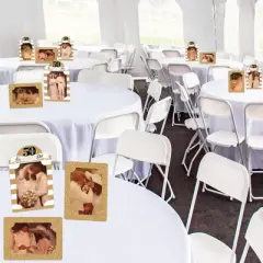 Big Dot of Happiness We Still Do - 50th Wedding Anniversary - Anniversary Party 4x6 Picture Display - Paper Photo Frames - Set of 12