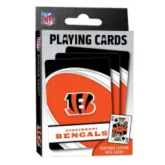 MasterPieces Officially Licensed NFL Cincinnati Bengals Playing Cards - 54 Card Deck for Adults
