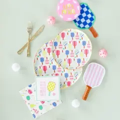 Jollity & Co. - Pickleball Social Club Dessert Plates - Pack of 8 Paper Plates