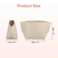 Unique Bargains Felt Makeup Bags and Organizers Multiple Compartments Purse Insert